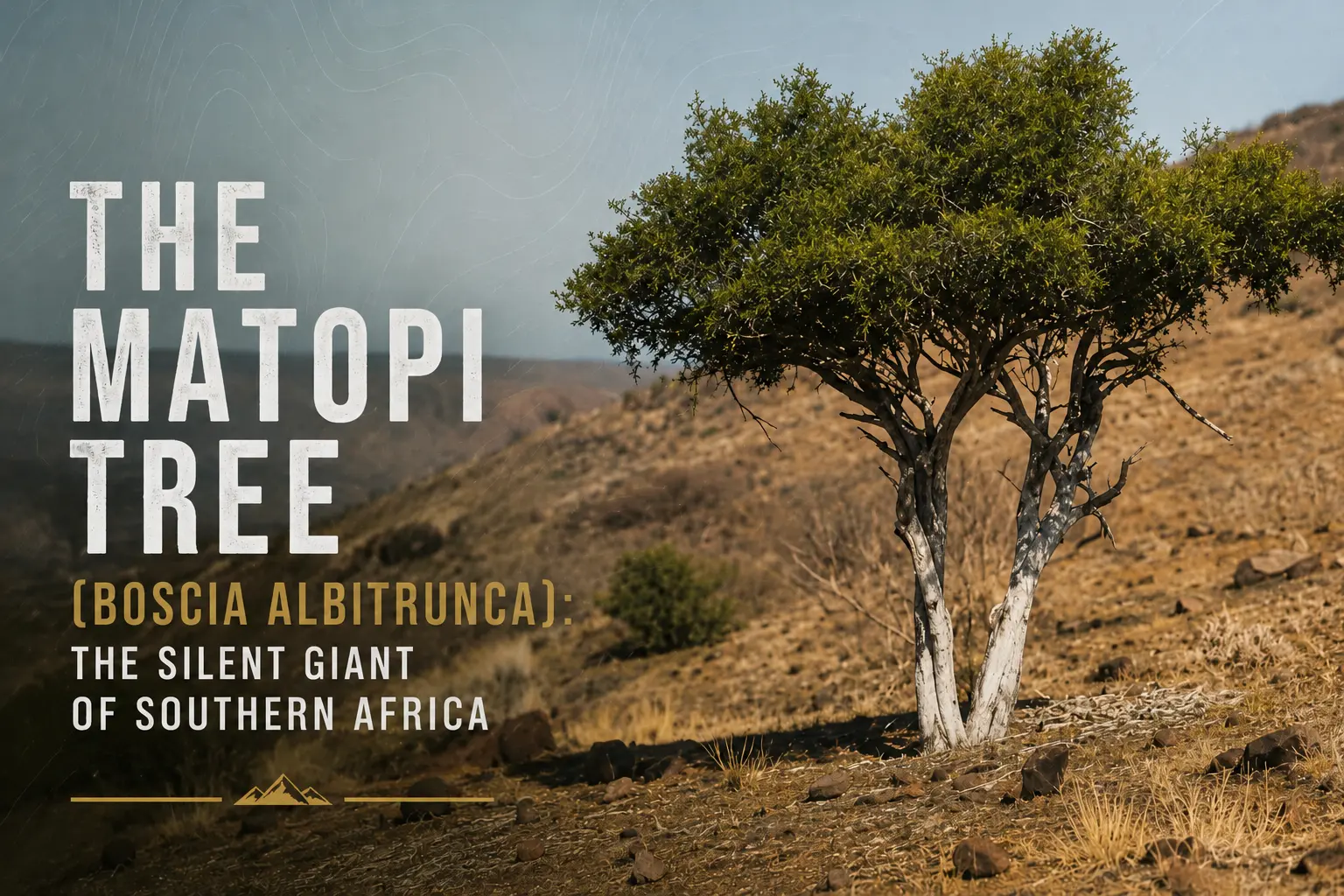 The Matopi Tree (Boscia albitrunca):